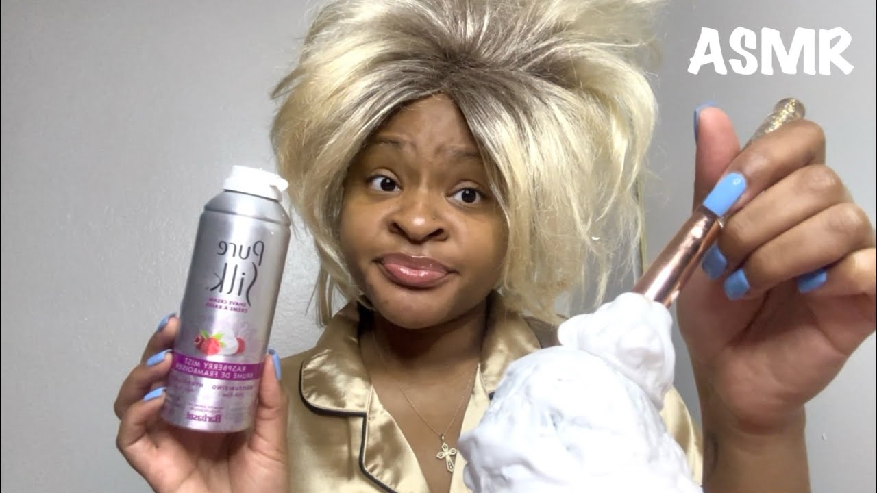 ASMR | Karen Does Shaving Cream On Mic Trigger Role Play 👱🏽‍♀️