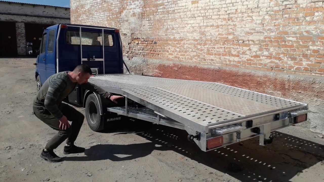 Платформа на евакуатор - YouTube