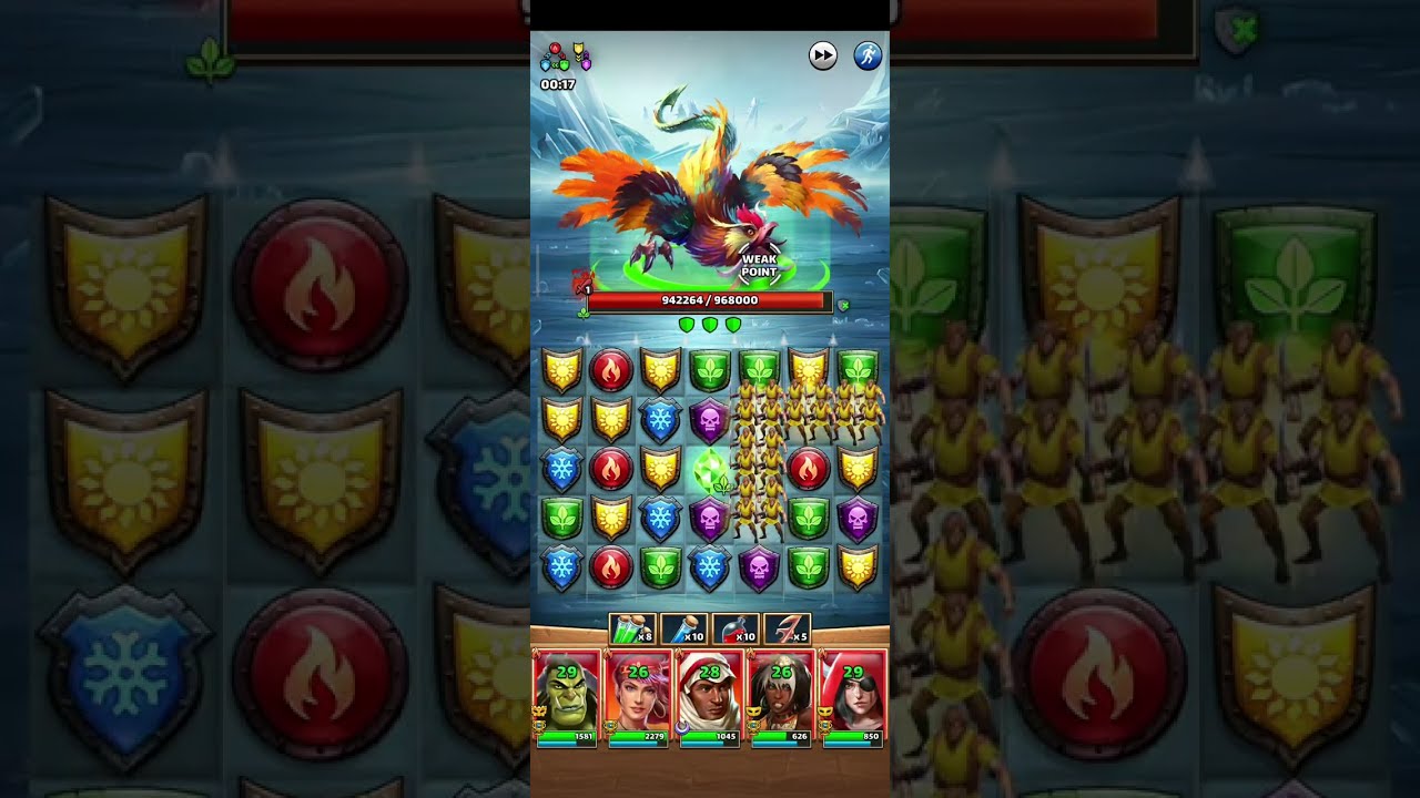 309. Empires & Puzzles: Green Nature 5 star Dragon Rooster Titan ⚔️