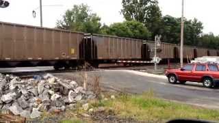 Five units lead Norfolk Southern empty coal train 789