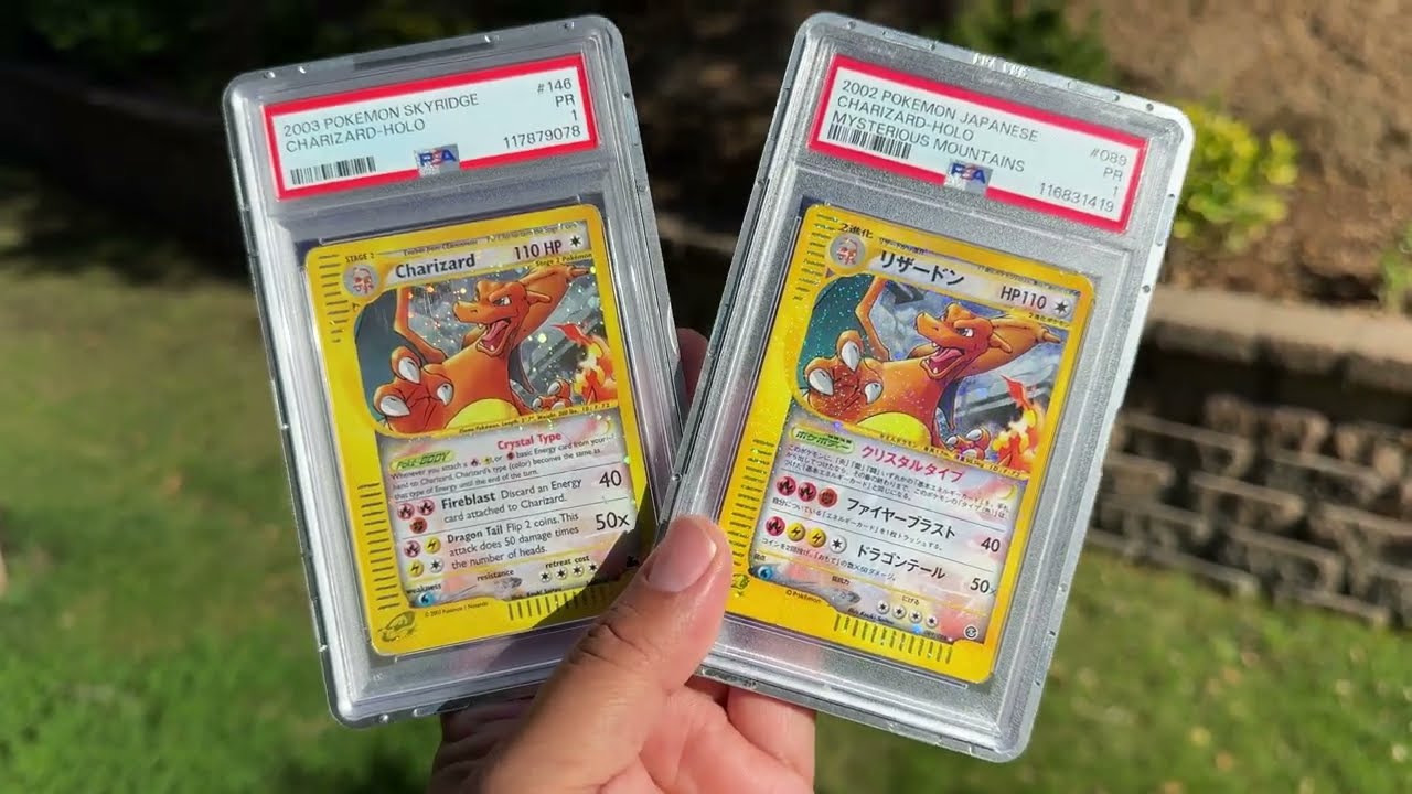 Skyridge Charizard English Vs Japanese Comparison - YouTube