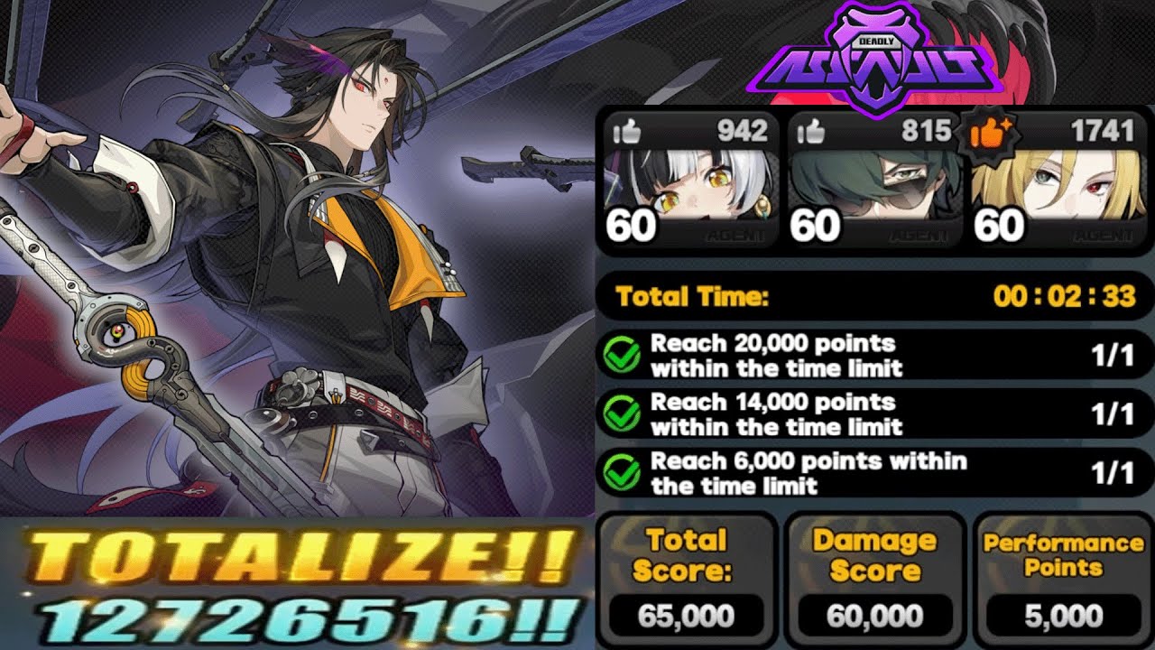 M6 Hugo Vlad Kill vs Ye Shiyuan the Thrall - 65k | Deadly Assault ZZZ 2.4