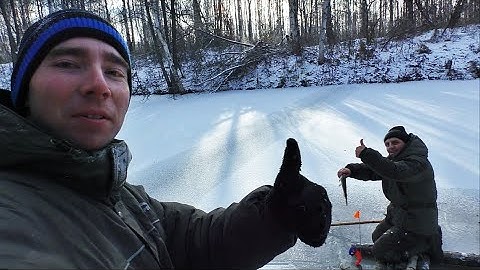 Опасный первый лёд 2022-23 / Не повторять!!! Пытаемся ловить щук))) №172
