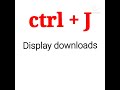 key to display downloads |in english |by learn computer skills