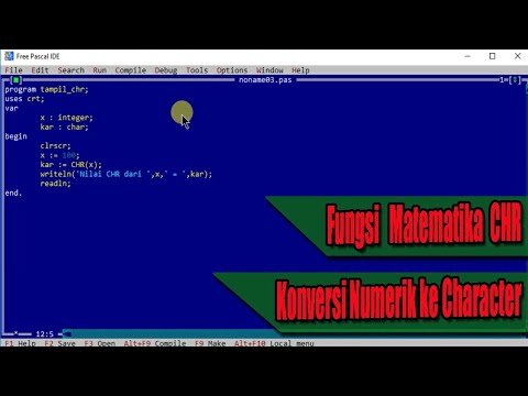 PROGRAM #26 MENGGUNAKAN FUNGSI CHR DALAM PENGOPRASIAN MATEMATIKA PASCAL