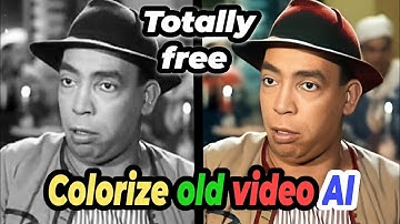 Enhance and colorize old black and white video with AI totally free