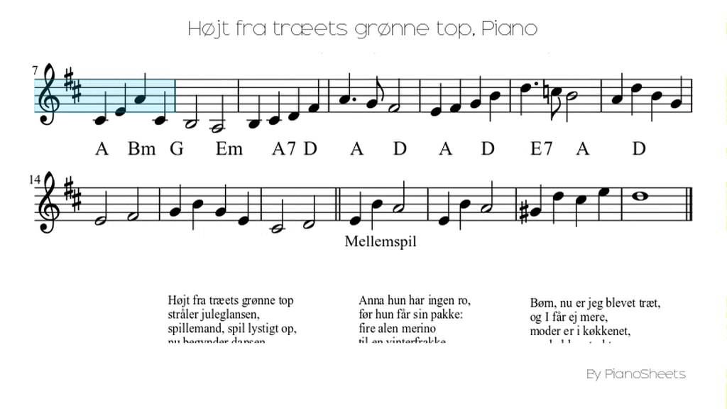 fra træets grønne top [Piano Solo] - YouTube