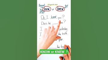#KNOW or #KNEW #english #learn #learning #englishwithalina #esl #englishlessons #shorts #viral #easy