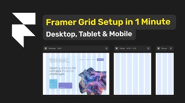 Framer Grid Setup in 1 Minute — Desktop, Tablet & Mobile #framer