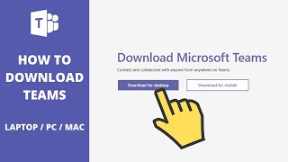 how to download microsoft teams on laptop or desktop pc [microsoft teams tutorial]