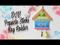 DIY Key Holder from Popsicle Sticks| Craftic Corner