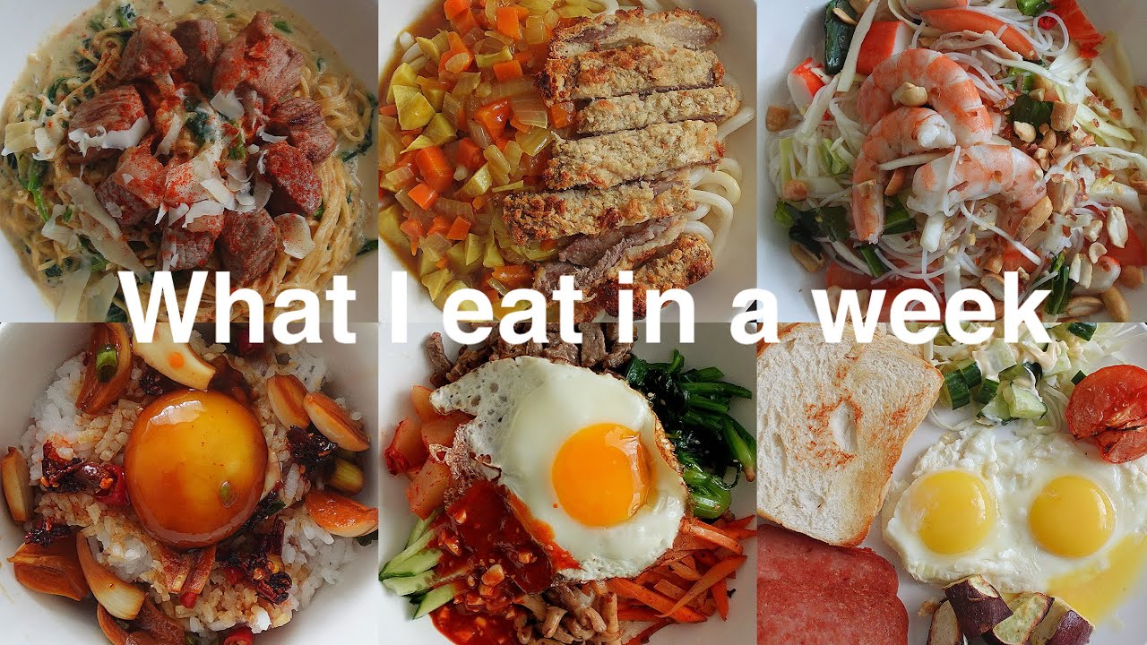What I eat in a week: Home cooked meals 
