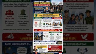 Cek fakta! Kemhan tegaskan tidak ada personel Komcad saat demo mahasiswa. #jagaindonesia