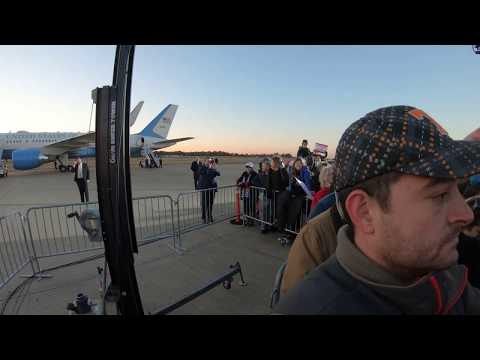 Air Force One President Donald Trump Rally Tupelo Mississippi Raw Footage With Crowd