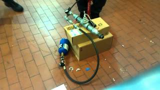 testing out propane powered potato launcher