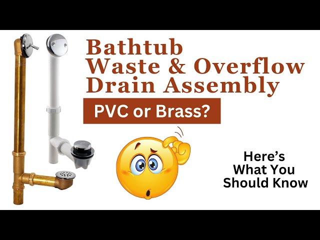 Bathtub Water Pipe Concealed Bath Overflow Waste P... – Vicedeal