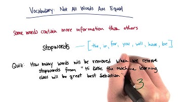 Stopwords Quiz Solution - Intro to Machine Learning