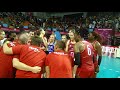 France celebrate the victory over Cameroon in The FIVB World Grand Prix