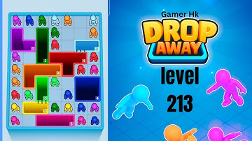 Drop Away level 213 hard level Walkthrough Solution 