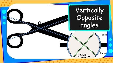 Maths – Vertically Opposite Angles are Equal - Proof  and Usage – English