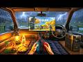 [Heavy Rain☔️] SOLO Car Camping, Relaxing ASMR, UPERFECT Portable Monitor