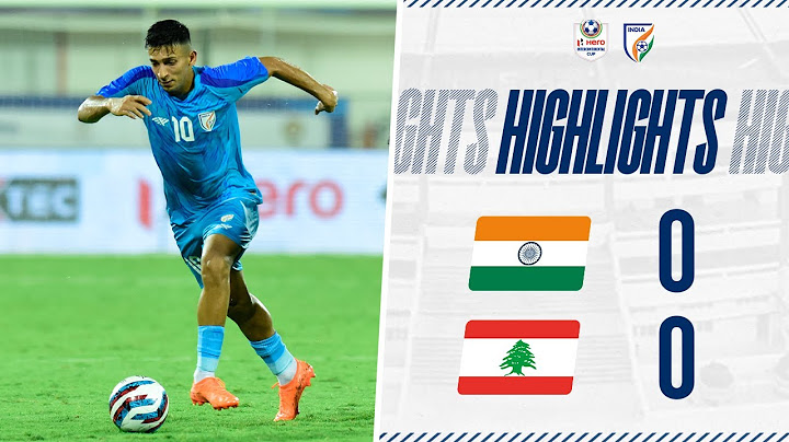 India 0-0 Lebanon | Hero Intercontinental Cup 2023 | Full Highlights