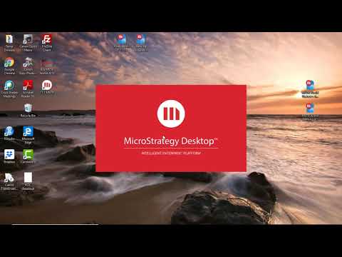 UH Shidler SOA Data Analytics Training Program - MicroStrategy Desktop and R install video