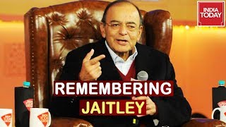 Arun Jaitley Speaks About Indias Economy At Aaj Tak Agenda 2018 Remembering Jaitley