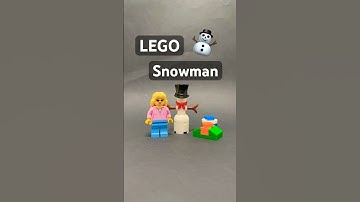 Building a LEGO Snowman ☃️ #LEGO #bricksnapshorts #stopmotion #moc #snowman #christmas #2025