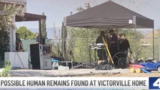 Police investigating human remains found at Victorville home