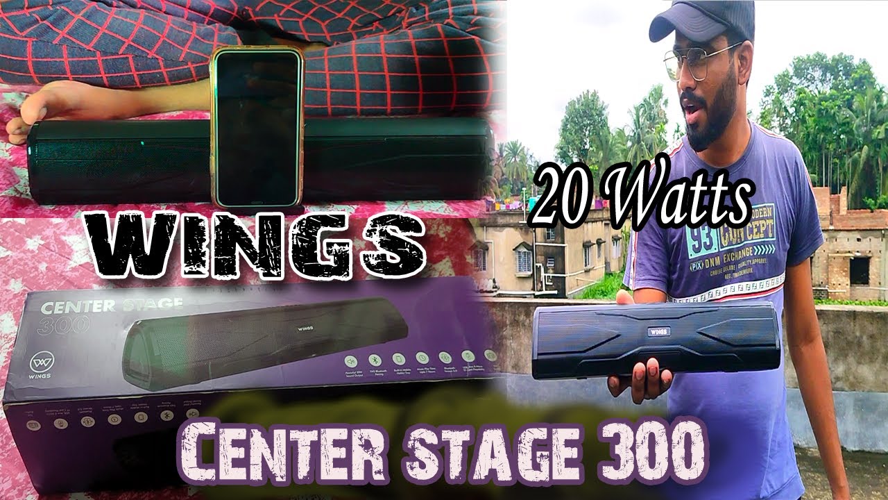 Wings, Centerstage 300, 20 Watts Powerful Speaker || Rj Blogs || 