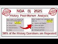 NDA 1 2025 | History Post-Mortem | 90% Repetition 🔥🔥 | Iss Tarah se Taiyaaari Karo 😁