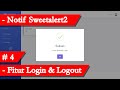 Tutorial Laravel 11 Part 4 - Cara Buat Aplikasi Manajemen Tugas - Notif Sweetalert, Login & Logout