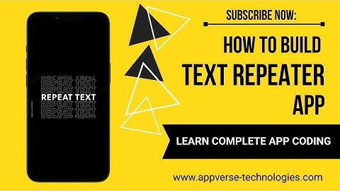 Title: How to Build a Text Repeater App | Complete Android App Tutorial