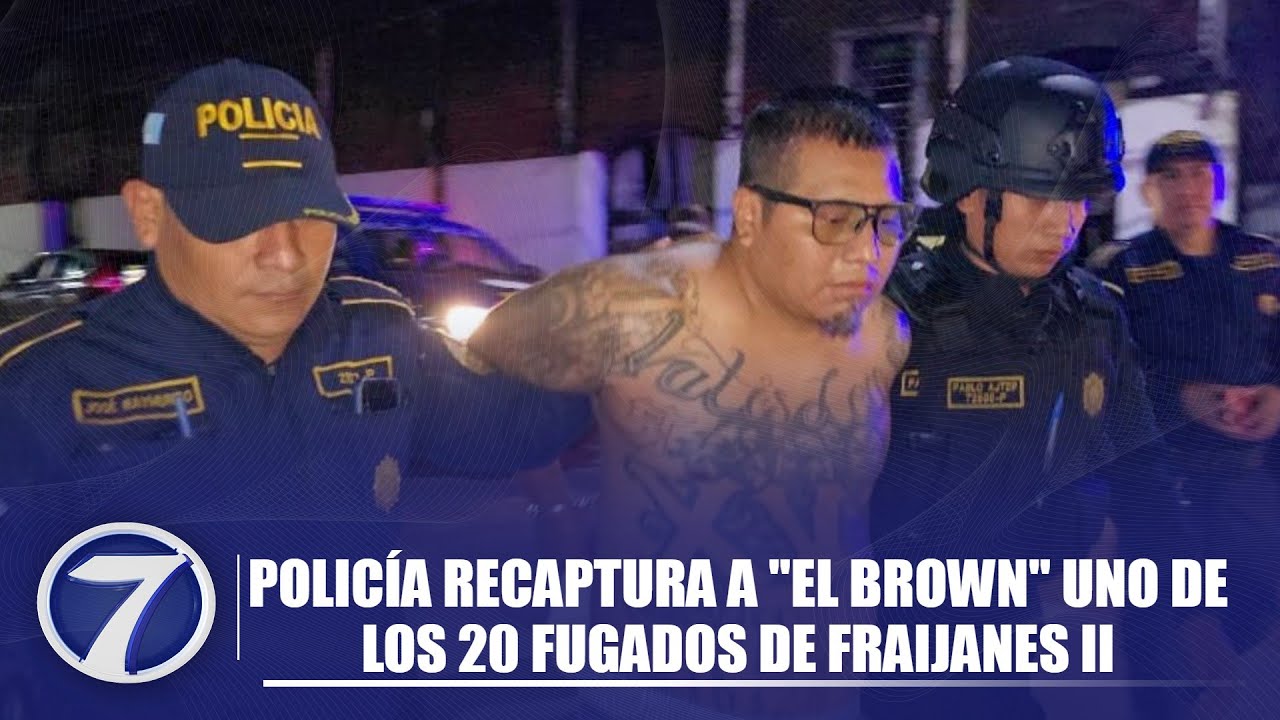 Policía recaptura a 