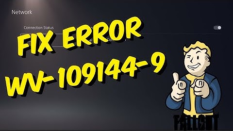 How To Fix PS5 Error WV-109144-9