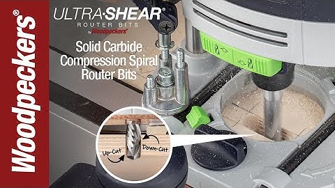 Ultra-Shear Solid Carbide Spiral Compression Bits