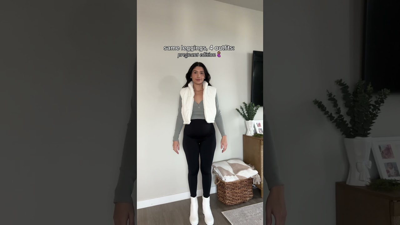 The outfit combinations are ENDLESS (and supportive) with Lasora maternity leggings🤍 