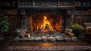 🔥 Perfect Fireplace Burning for Relaxation | Cozy Fireplace 4K with Crackling Fire Sounds 3 Hours