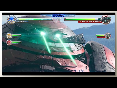 Sonic Vs Death Egg Robot Final Battle With Healthbars Part 1 