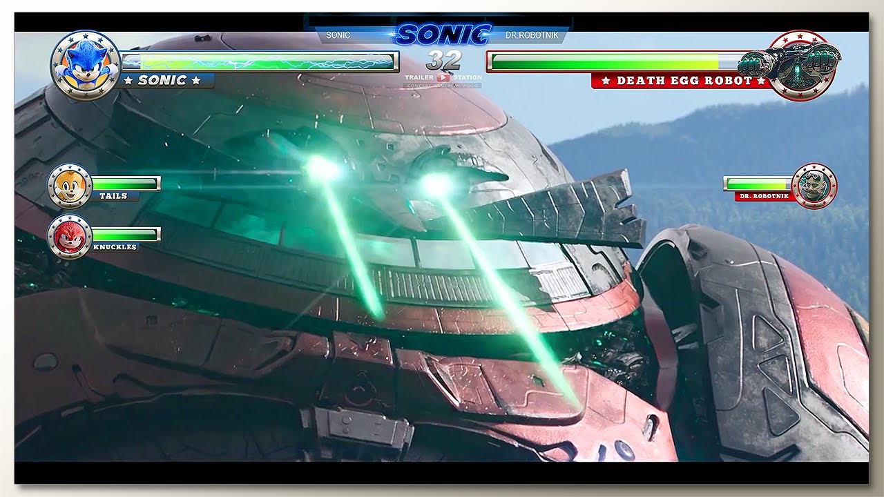 Sonic vs Death Egg Robot Final Battle with Healthbars | Part 1