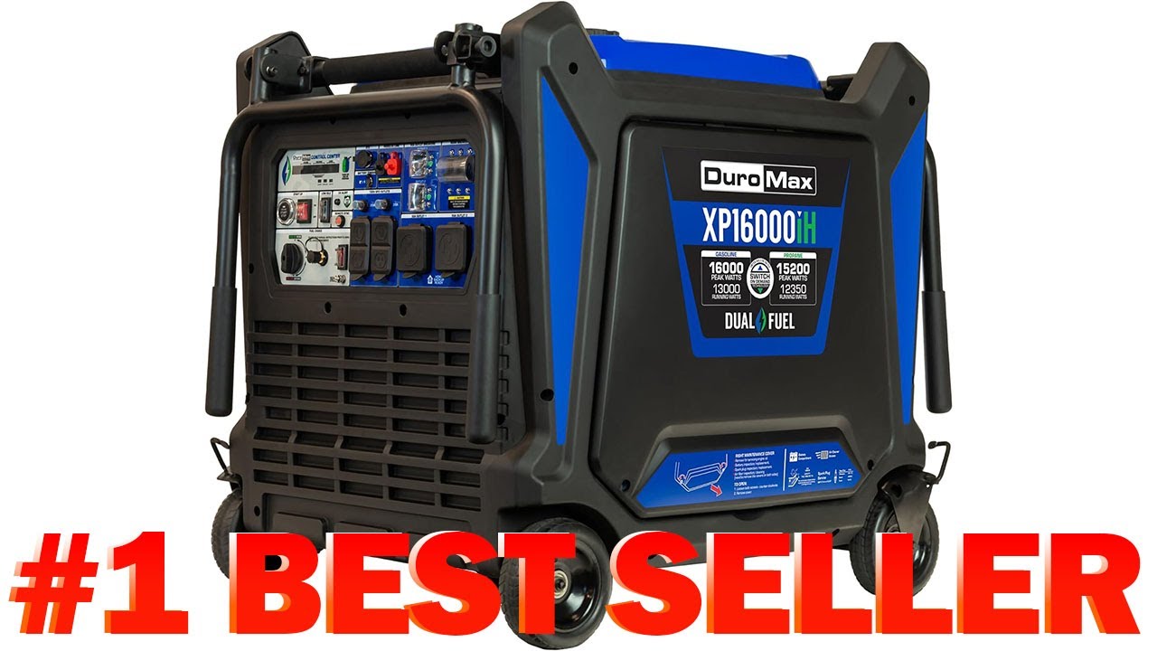DuroMax XP16000iH 16,000-Watt Dual Fuel Portable Digital Inverter Generator Gas Propane - B0BX1TXK7P