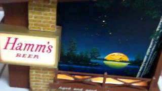 Rare HAMM'S BEER starry skies constellation light "Aged Moon to Moon" for SALE...