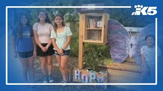 Wenatchee honors slain Decker sisters with 'little library' one year after disappearance