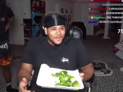 Fanum exploding broccoli meme