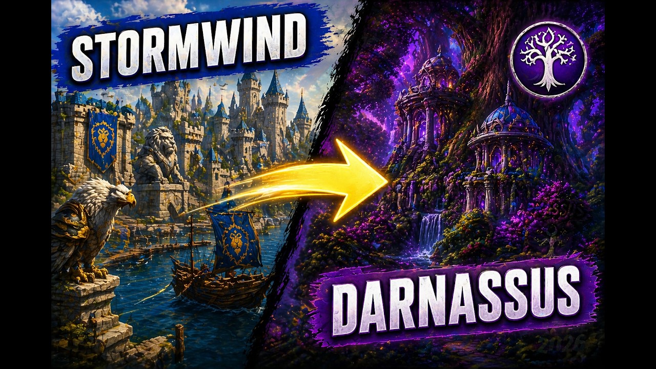 How to get from Stormwind to Darnassus Guide (WoW Retail 2026) – Fastest Route!