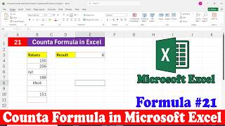 Day 21 Counta Formula in Excel | Counta Formula use in Excel | Counta Function Excel | Excel Formula