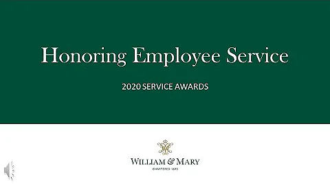 2020 W&M Virtual Employee Recognition Ceremony