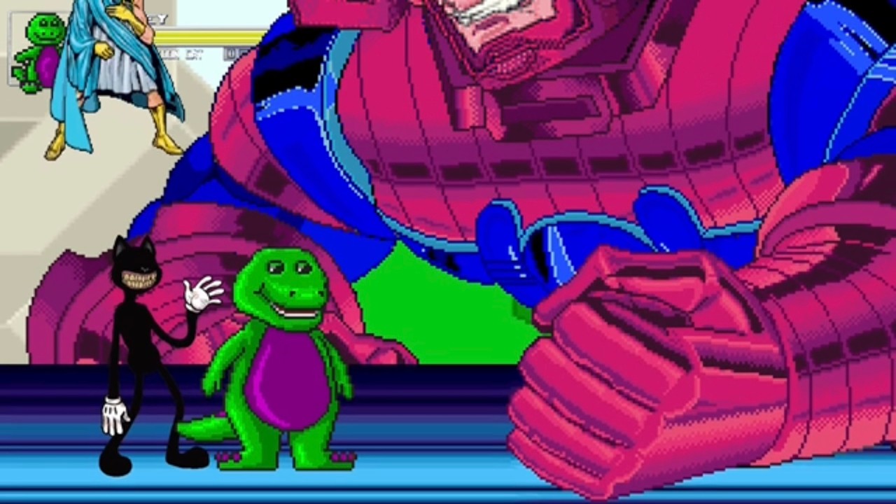 Barney/Cartoon Cat vs. Galactus | M.U.G.E.N