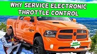 DODGE RAM WHY SERVICE ELECTRONIC THROTTLE CONTROL WARNING DODGE RAM 1500 2500 3500 2013 2014 - 2018